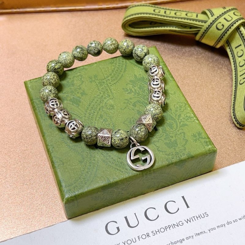 Gucci Silver and Agate Bracelet