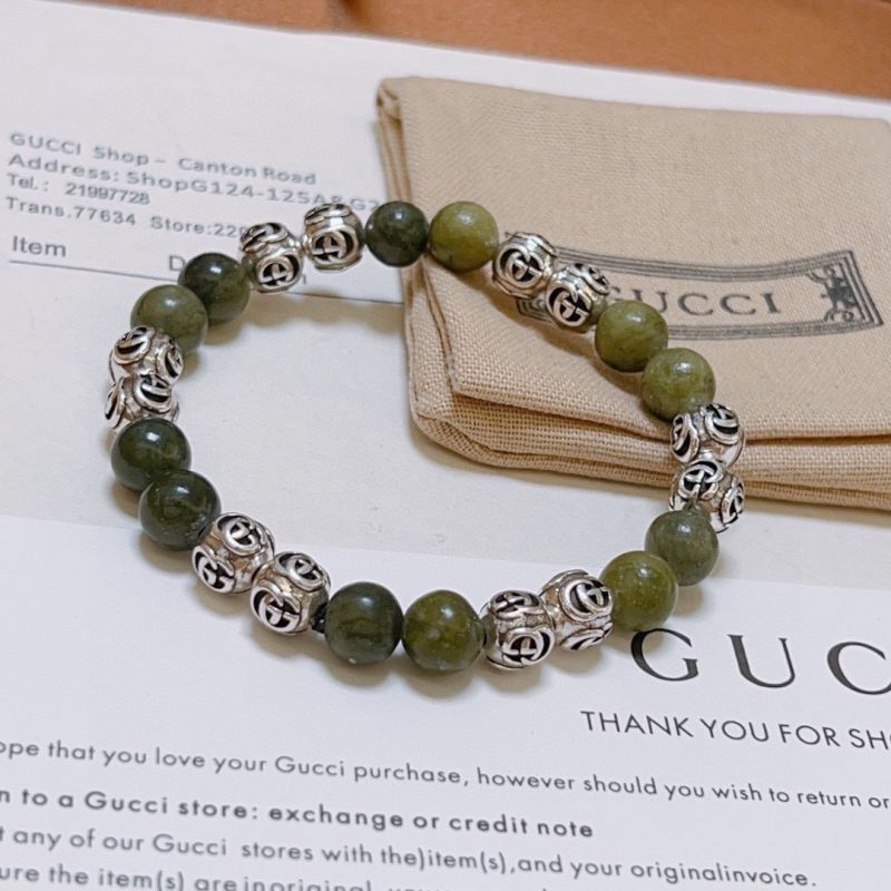 Gucci Silver and Agate Bracelet
