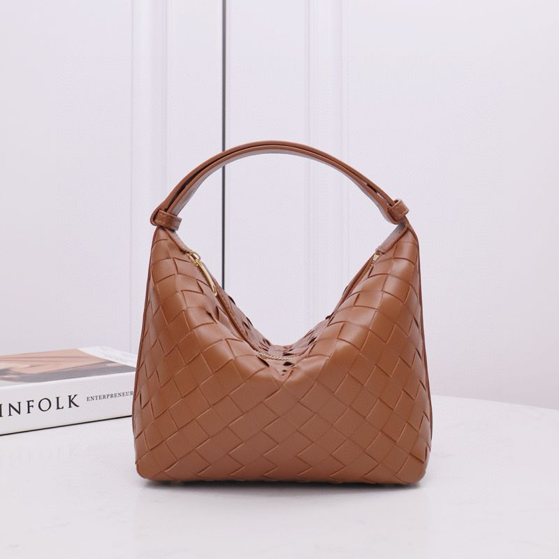 Bottega Veneta Wallace Shoulder Bag-Cognac