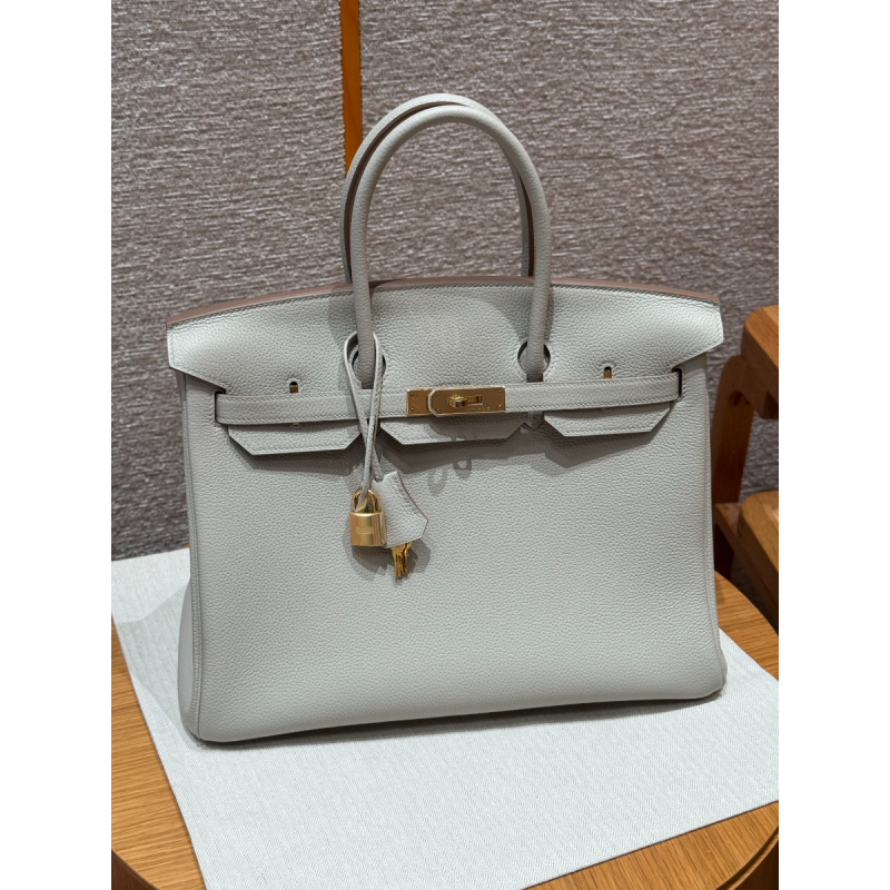 Hermes Birkin 35  in Togo leather-Gris Perle