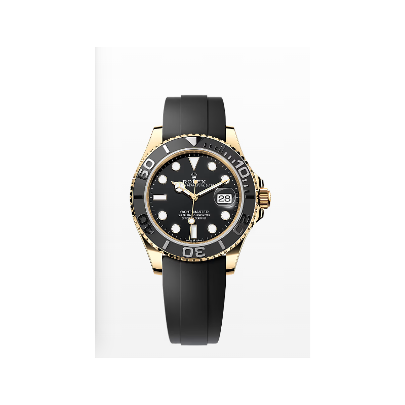Rolex Yacht-Master 42  Oyster, 43 mm, Rubber, 18k yellow gold