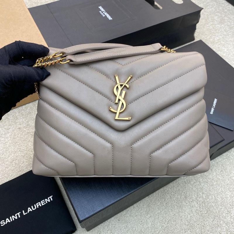 Saint Laurent Loulou Small Bag-Grey