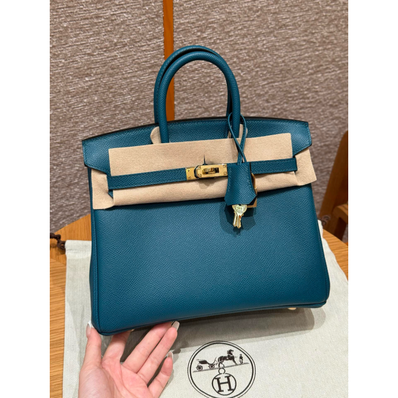 Hermes Birkin 25 / 30  in Epsom Leather-Vert Bosphore