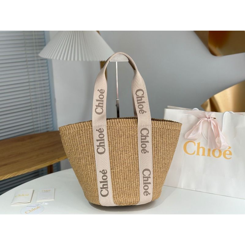 Chloe Woody Large Basket Tote 
