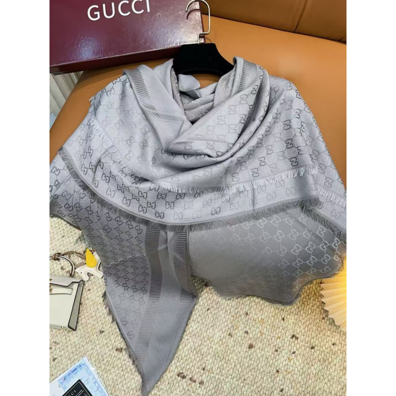 Gucci Classic Cashmere and Silk Shawl 