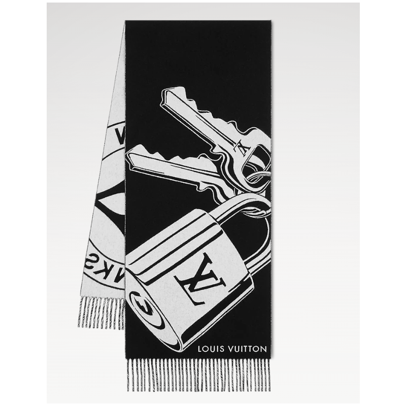 LV Lock and Keys Scarf 